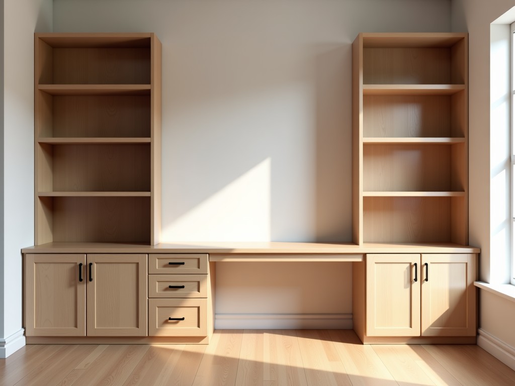 Built In Desk With Storage Cabinets B2B Supplier