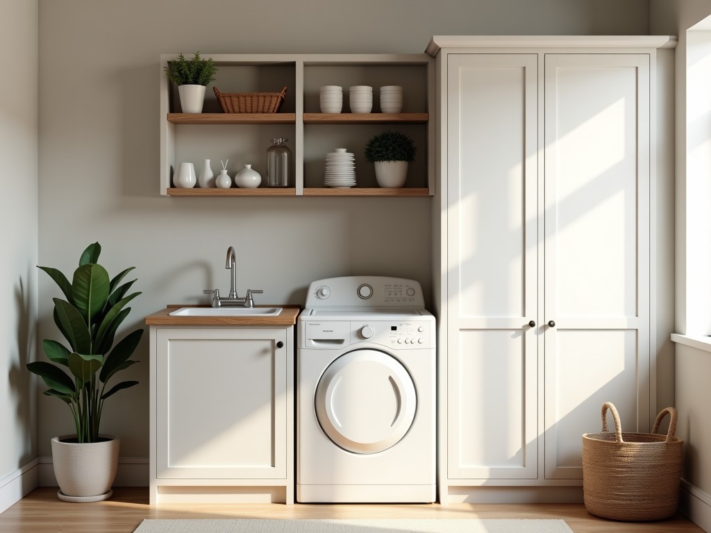 China Built In Laundry Cabinet Storage