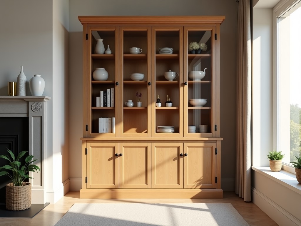 Custom Built In China Cabinet