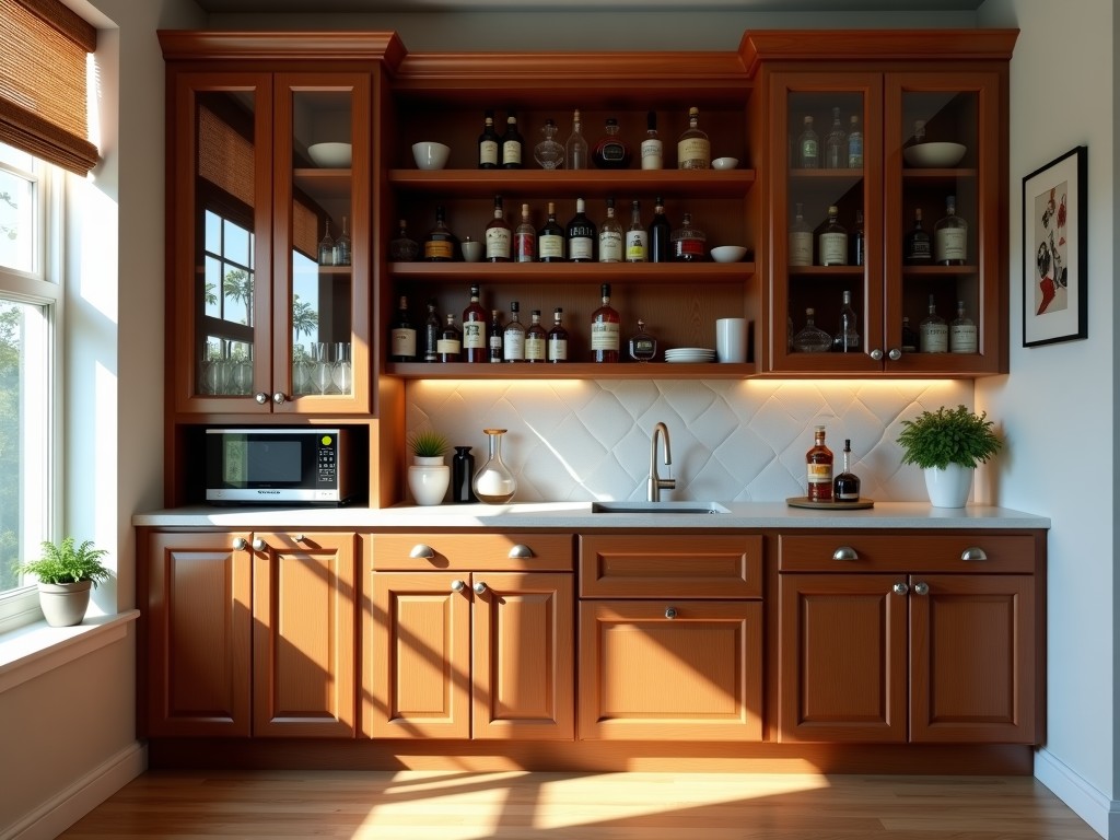 Custom Built Liquor Cabinets