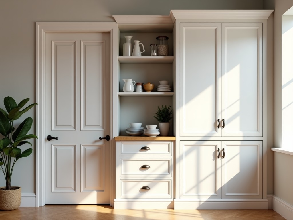 Custom Built Pantry Cabinets