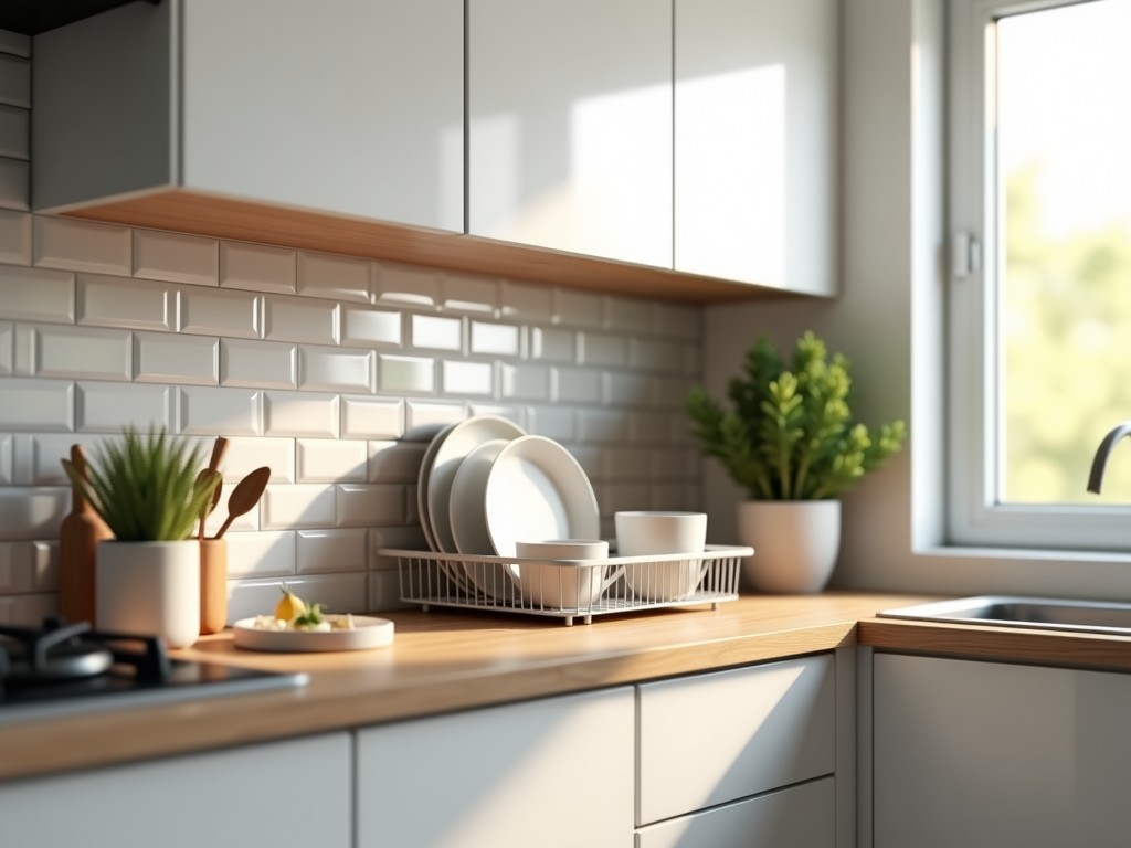 OEM Kitchen Cabinet With Built In Dish Rack